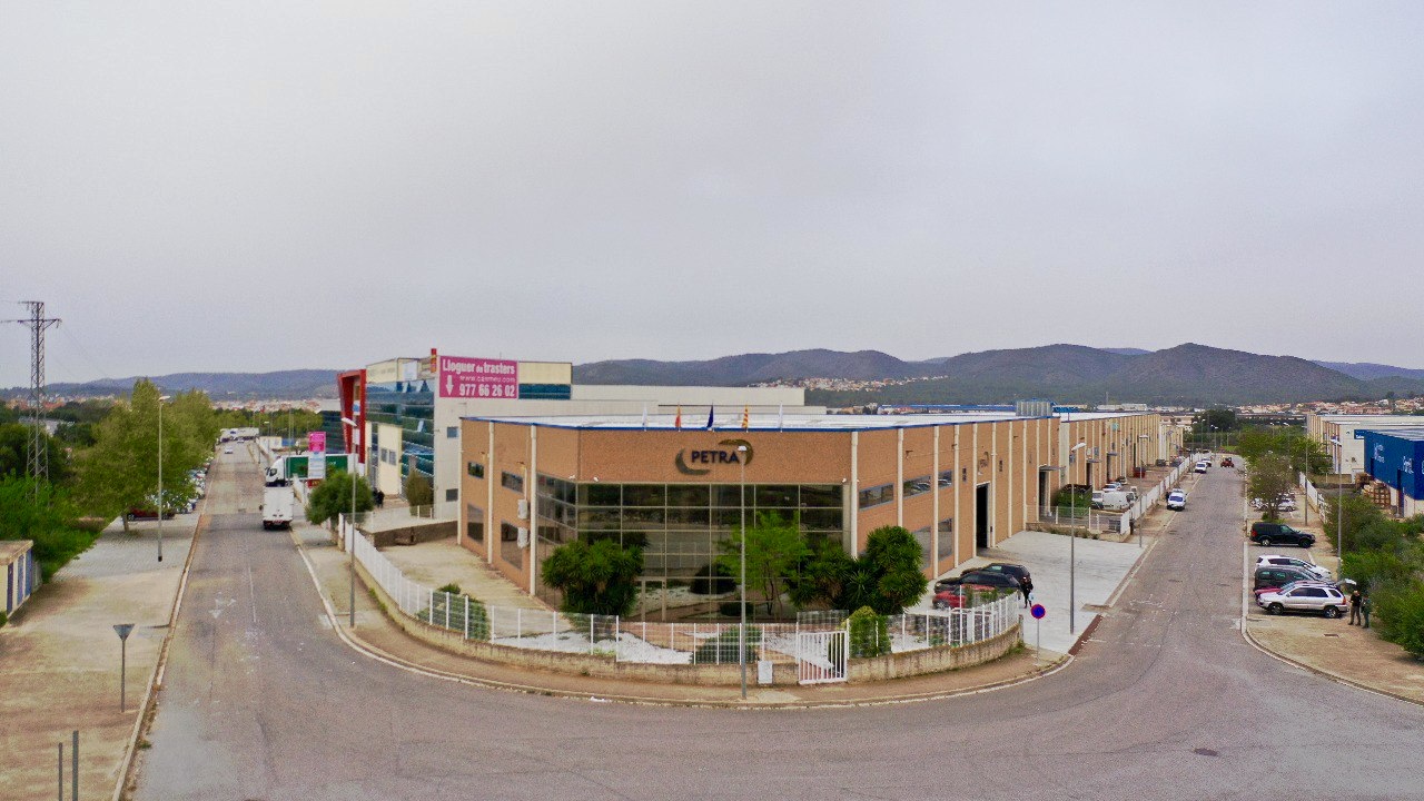 Vista aérea de la sede de Petra